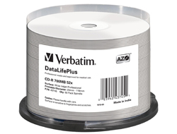Verbatim CD-R 52x DataLifePlus 700 MB 50 Stück(e)