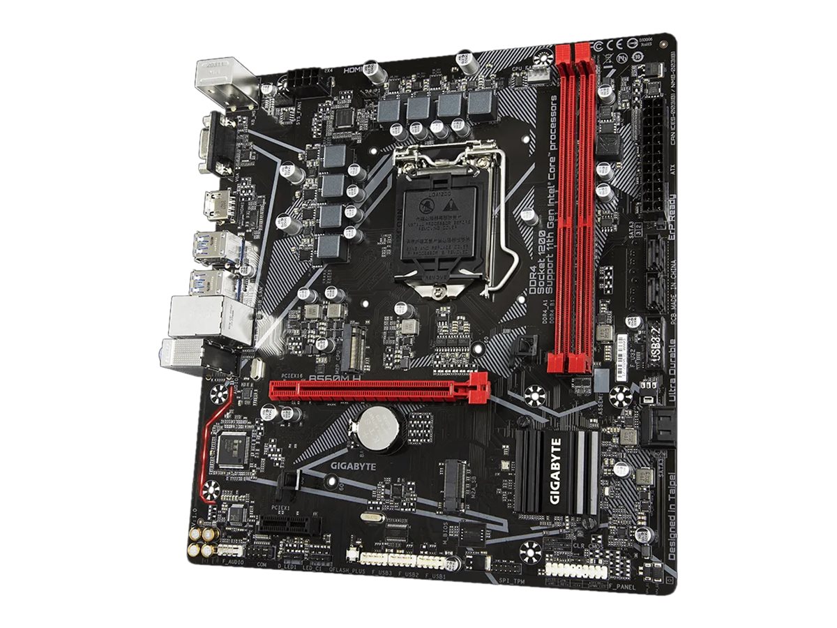 Gigabyte B560M H - 1.0 - Motherboard - micro ATX - LGA1200-Sockel - B560 Chipsatz - USB 3.2 Gen 1 - Gigabit LAN - Onboard-Grafik (CPU erforderlich)