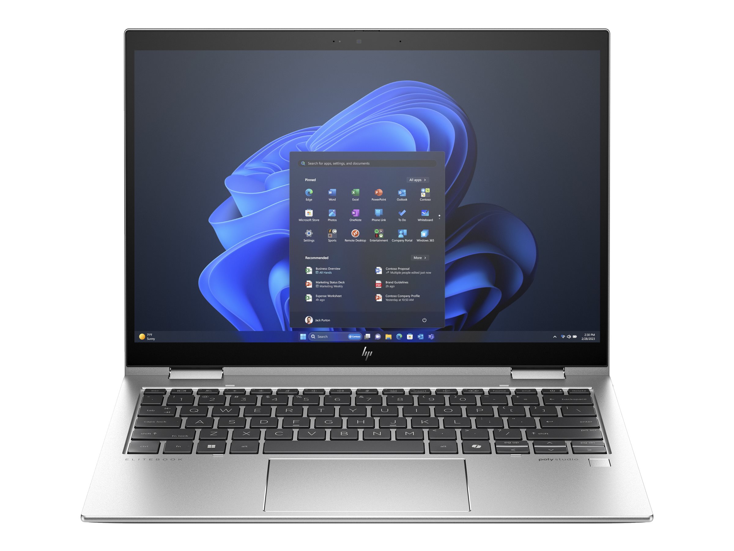 HP Elite x360 830 G11 Notebook - Flip-Design - Intel Core Ultra 5 125U / 1.3 GHz - Win 11 Pro - Intel Graphics - 16 GB RAM - 512 GB SSD NVMe - 33.8 cm (13.3")