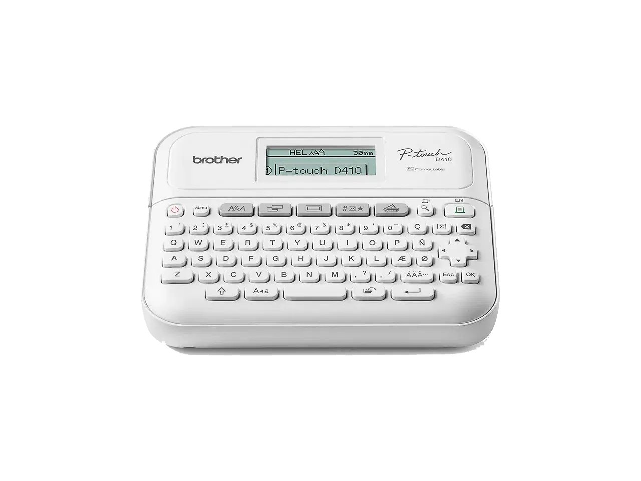 Brother PT-D410 Etikettendrucker Wärmeübertragung 180 x 180 DPI 20 mm/sek Kabelgebunden TZe QWERTY