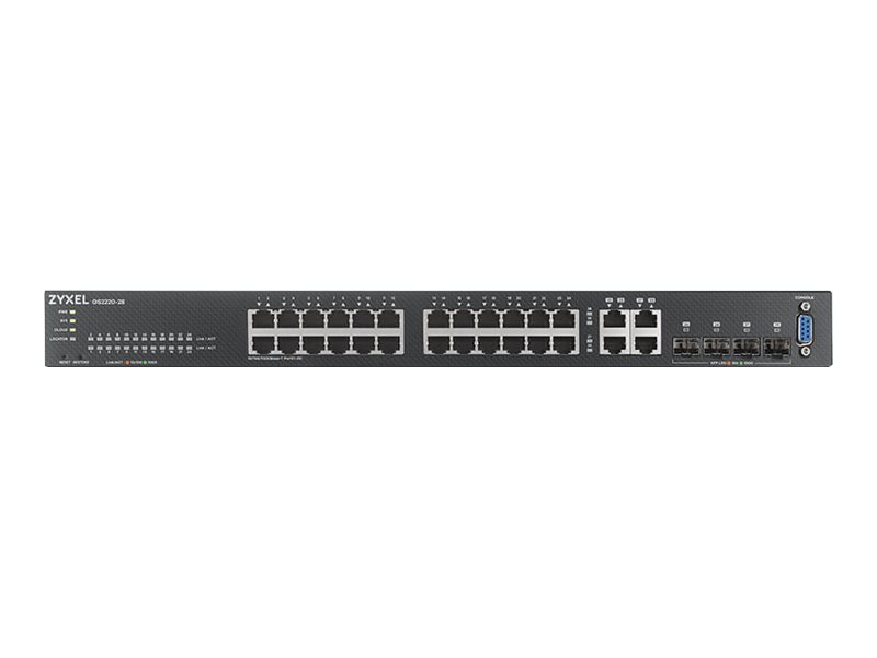 Zyxel GS2220-28-EU0101F Netzwerk-Switch Managed L2 Gigabit Ethernet (10/100/1000) Schwarz