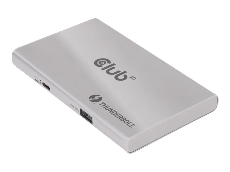 CLUB3D Certified Thunderbolt™4 Tragbarer 5-in-1-Hub mit Smart Power
