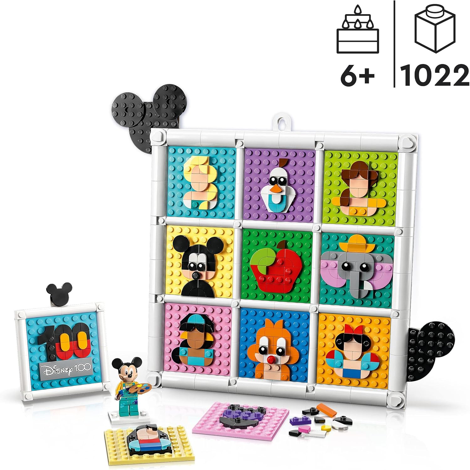 LEGO® 43221 - Disney 100 Jahre Zeichentrickikonen (1022 Teile)