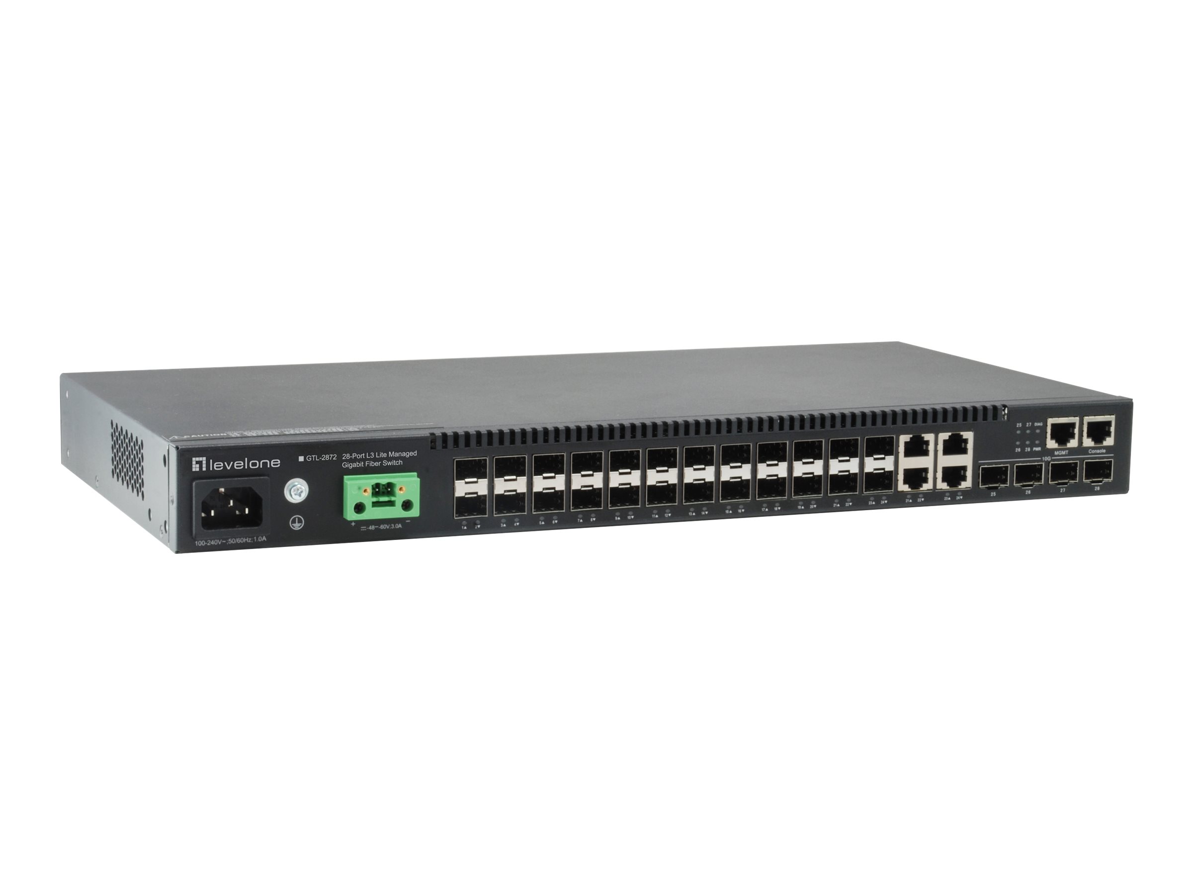 LevelOne GTL-2872 Netzwerk-Switch Managed L3 Schwarz