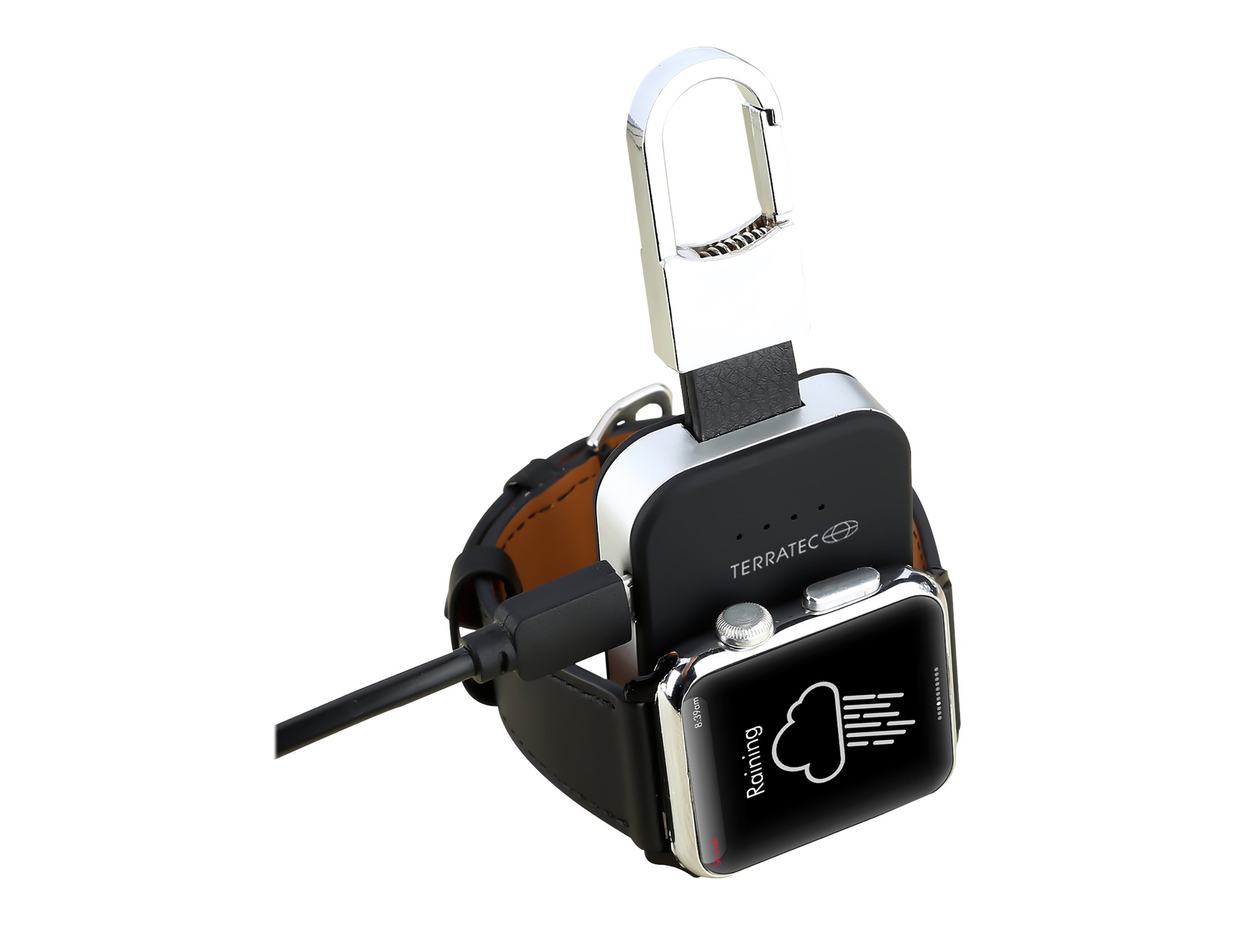 Terratec Charge AIR Key 950 mAh Wireless charging Schwarz, Silber