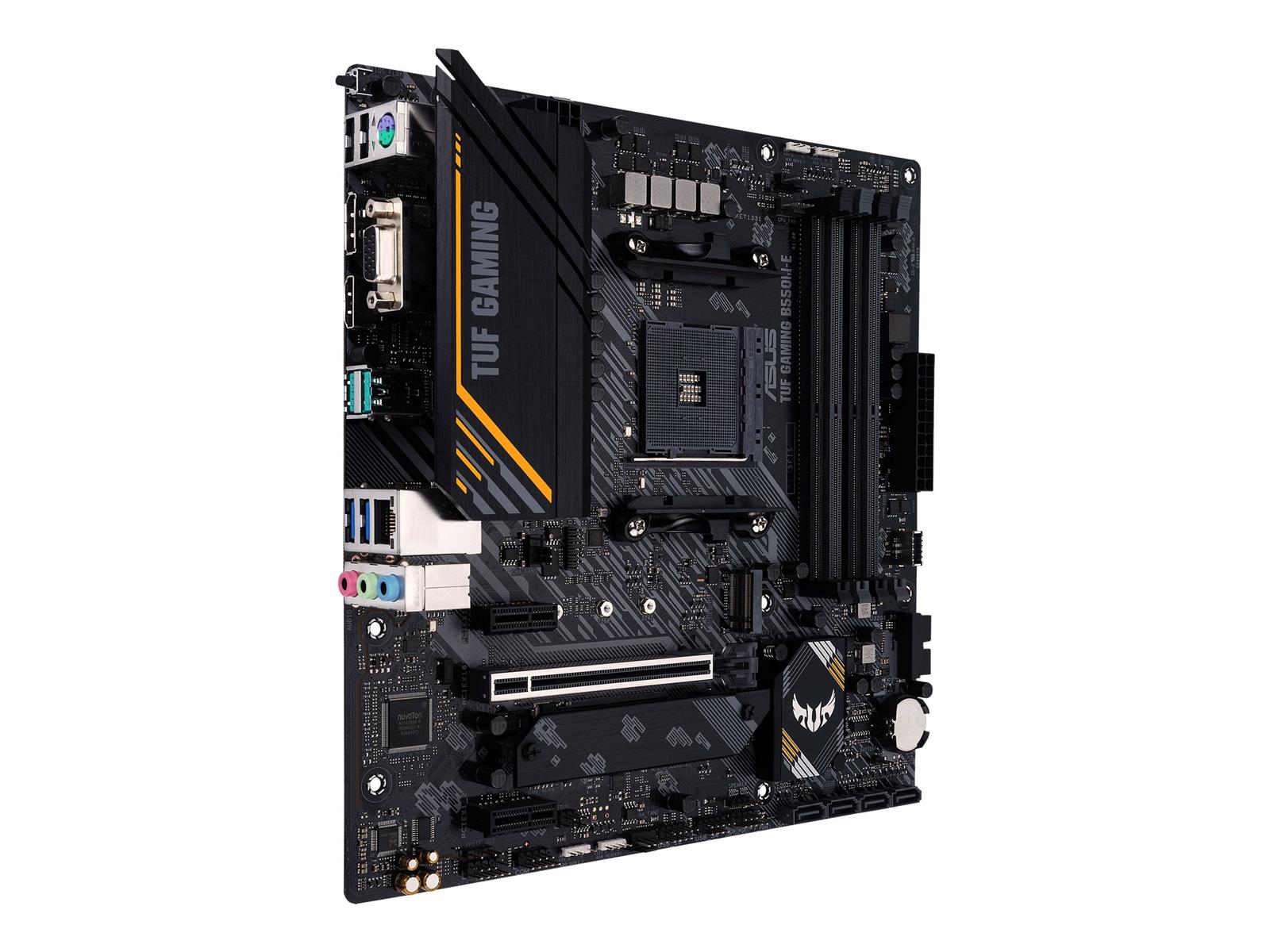 ASUS TUF GAMING B550M-E - Motherboard - micro ATX - Socket AM4 - AMD B550 Chipsatz - USB-C Gen1, USB 3.2 Gen 1, USB 3.2 Gen 2 - Gigabit LAN - Onboard-Grafik (CPU erforderlich)