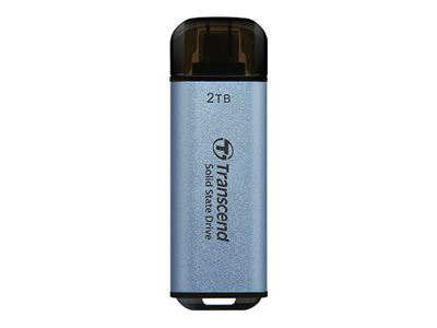 Transcend ESD300 Thunderbolt-Technologie 2 TB USB Typ-A auf USB Typ-C USB 3.2 Gen 2x2 Blau
