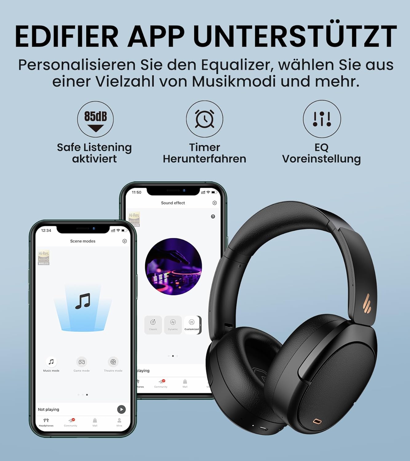 Edifier WH950NB Bluetooth Headset black retail Edifier WH950NB Bluetooth Headset black retail