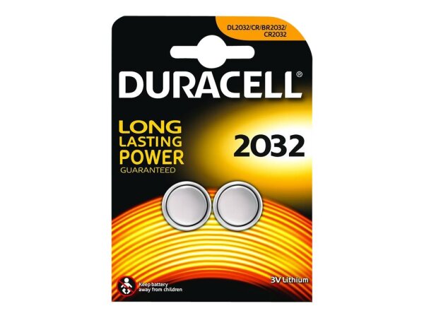 Duracell Knopfzelle CR2032 B2 Lithium