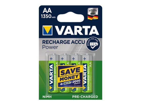 Varta Ready2Use HR06 1350 mAh Wiederaufladbarer Akku AA Nickel-Metallhydrid (NiMH)