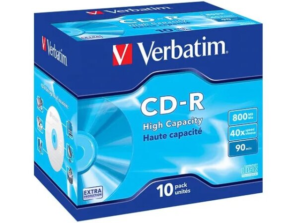 Verbatim CD-R High Capacity 800 MB 40x 10 Stück(e)