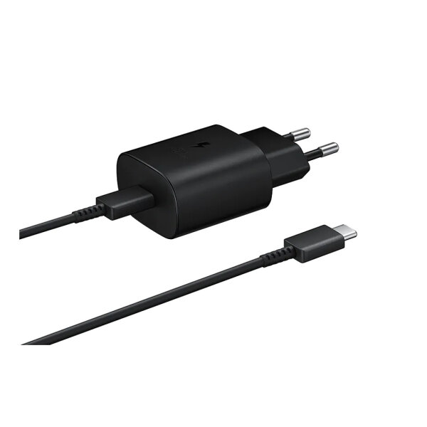 Samsung - EP-TA800 - Quick Charger + CABLE - USB Typ C- 25W - Black BULK