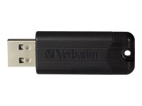 Verbatim PinStripe 3.0 - USB 3.0-Stick 64 GB  - Schwarz