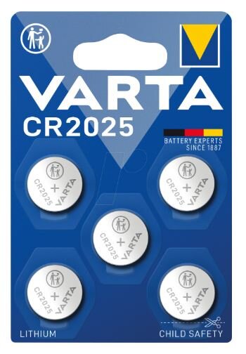 VARTA Lithium Coin CR2025 Blister 5
