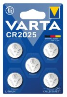 VARTA Lithium Coin CR2025 Blister 5