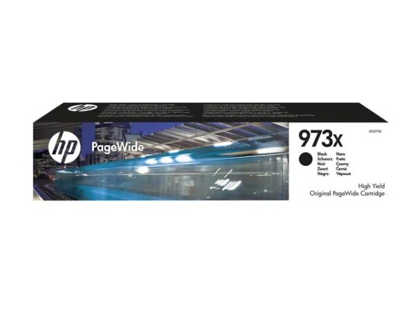 HP 973X Schwarz Original PageWide Druckerpatrone mit hoher Reichweite