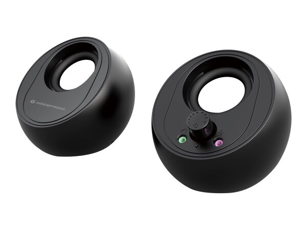 Conceptronic BJORN 2.0-Kanal-Computer-Lautsprecher mit Bluetooth, 10W
