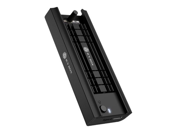 ICY BOX IB-180MC-C31, M.2 NVMe & SATA Docking, USB 3.2 Gen 2 Type-C®, Werkzeuglos, Aluminium, schwarz