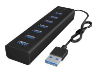Hub IcyBox 7-Port IB-HUB1700-U3 USB 3.0 Type-A Ports