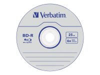 1x5 Verbatim BD-R Blu-Ray 25GB 6x Speed Datalife No-ID Jewel