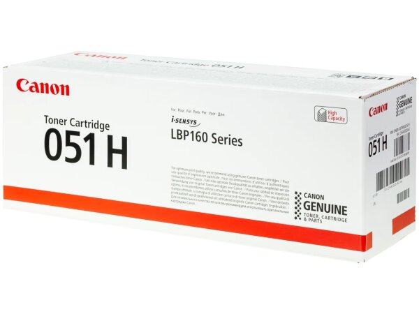 Canon 051H High Yield Toner-Cartridge, Schwarz