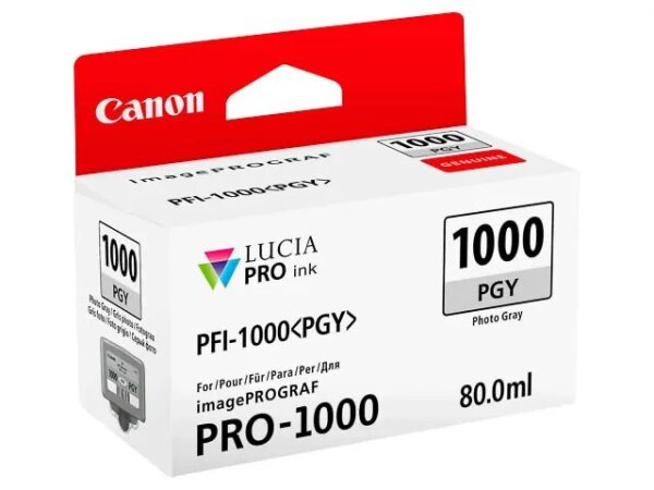 Canon PFI-1000PGY Tinte Fotograu