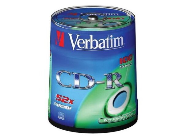 Verbatim CD-R Extra Protection 700 MB 52x 100 Stück(e)