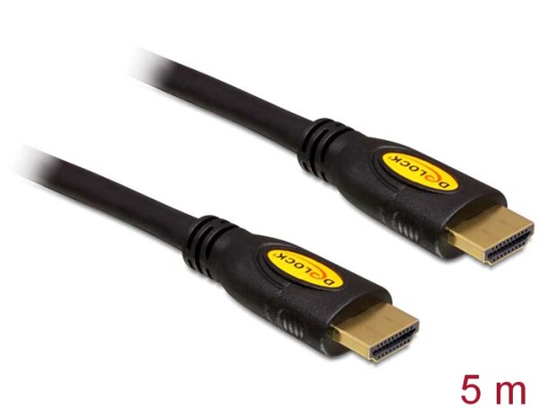 Delock Kabel HDMI-A Stecker > HDMI-A Stecker 4K 5,0 m