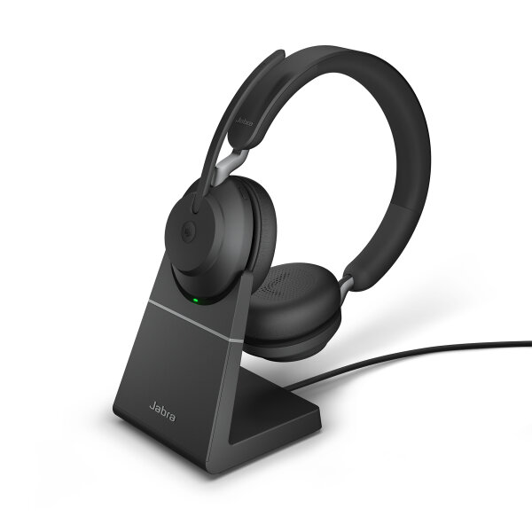 Jabra Evolve2 65 MS Stereo USB-C black mit Ladestation