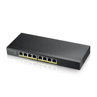 Zyxel GS1915-8EP 8-Port GbE PoE+, 60 Watt 802.3at, Smart...