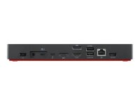 Lenovo 40B00300EU laptop-dockingstation & portreplikator Kabelgebunden Thunderbolt 4 Schwarz, Rot