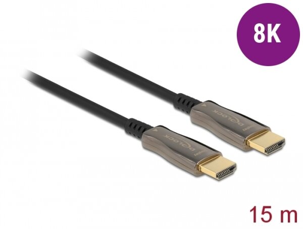 Delock Aktives Optisches Kabel HDMI 8K 60 Hz 15 m