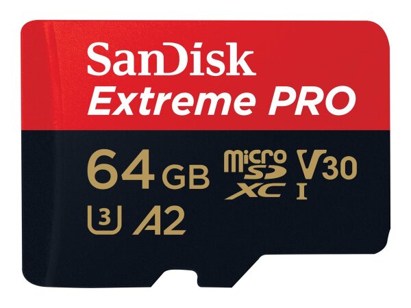 SanDisk Extreme PRO 64 GB MicroSDXC UHS-I Klasse 10
