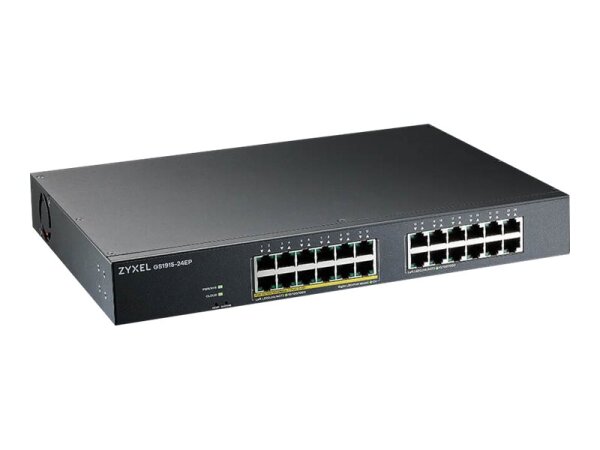 Zyxel GS1915-24EP Managed L2 Gigabit Ethernet (10/100/1000) Power over Ethernet (PoE) 1U Schwarz