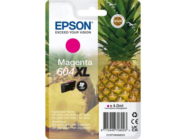 Epson 604XL Druckerpatrone 1 Stück(e) Original Hohe (XL-) Ausbeute Magenta