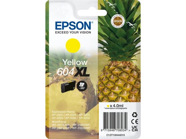 Epson 604XL Druckerpatrone 1 Stück(e) Original Hohe (XL-) Ausbeute Gelb