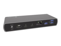 ICY BOX IB-DK8801-TB4, 10-in-1 Thunderbolt™ 4 Type-C® DockingStation auf 2x Thunderbolt 4 und 4x USB 3.2 Gen 2 Type-A Schnittstellen, SD Kartenleser, 2,5 Gbit