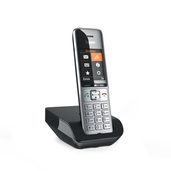 Gigaset Comfort 500 silber schwarz
