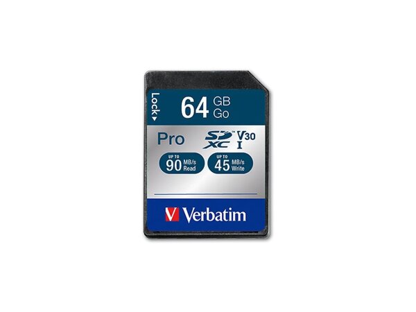 Verbatim Pro 64 GB SDXC UHS Klasse 10
