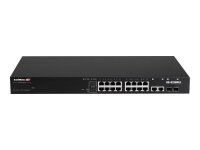 Edimax VLAN 18-Port Gigabit PoE+ Web Smart Switch mit 2 Gigabit RJ45/SFP Ports