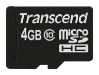 Transcend TS4GUSDC10 Speicherkarte 4 GB MicroSDHC NAND...