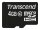 Transcend TS4GUSDC10 Speicherkarte 4 GB MicroSDHC NAND Klasse 10