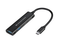 Conceptronic HUBBIES 4-Port-USB 3.0-Hub, USB-C-Anschluss