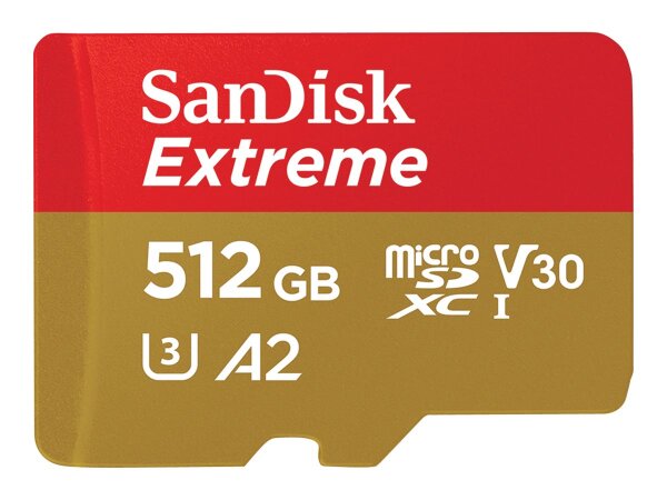 SanDisk Extreme 512 GB MicroSDHC UHS-I Klasse 10