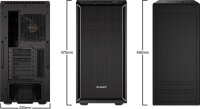 be quiet! Pure Base 600 Midi Tower Schwarz, Silber