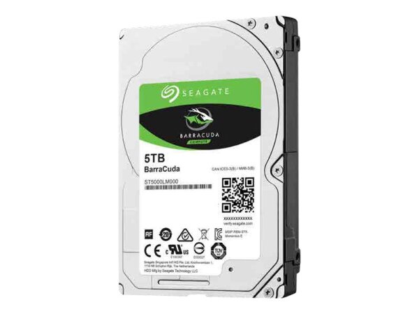 Seagate Barracuda ST5000LM000 Interne Festplatte 5 TB 5400 RPM 128 MB 2.5" Serial ATA III