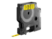 DYMO D1 - Standardetiketten - Schwarz auf Gelb - 6mm x 7m