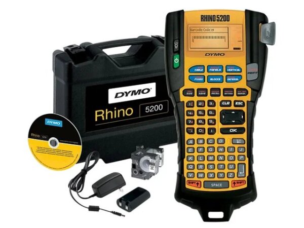 DYMO RHINO 5200 Kit Etikettendrucker Wärmeübertragung 180 x 180 DPI ABC
