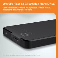 Western Digital Elements Portable Externe Festplatte 4 TB 2.5" USB 3.2 Gen 1 (3.1 Gen 1) Schwarz