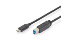 Digitus USB Typ-C Anschlusskabel, Typ-C auf B